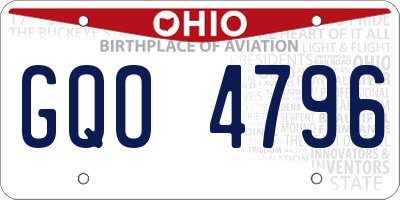 OH license plate GQO4796