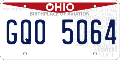 OH license plate GQO5064