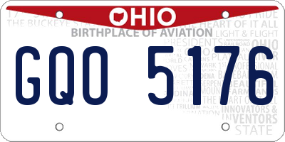 OH license plate GQO5176