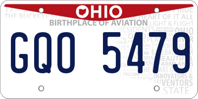 OH license plate GQO5479