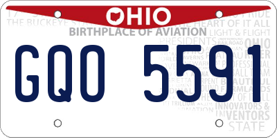 OH license plate GQO5591