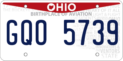 OH license plate GQO5739