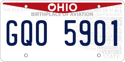 OH license plate GQO5901