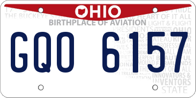 OH license plate GQO6157