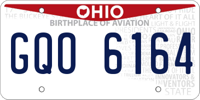 OH license plate GQO6164