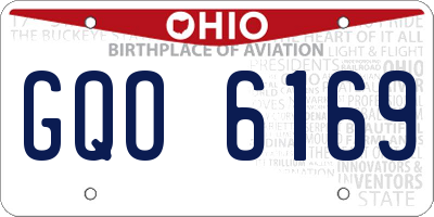 OH license plate GQO6169