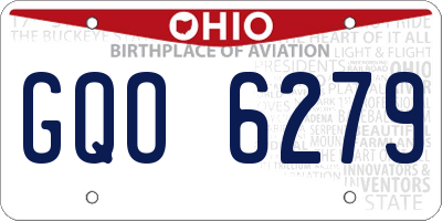 OH license plate GQO6279