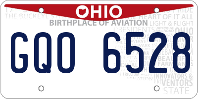 OH license plate GQO6528