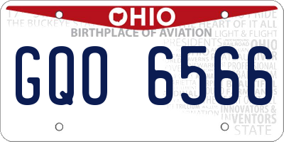 OH license plate GQO6566