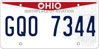 OH license plate GQO7344