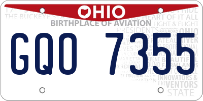 OH license plate GQO7355