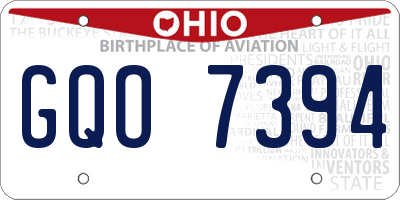 OH license plate GQO7394