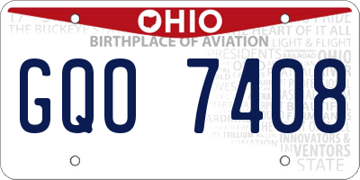 OH license plate GQO7408