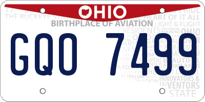 OH license plate GQO7499
