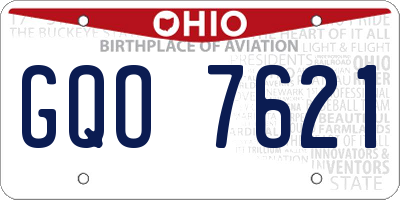OH license plate GQO7621