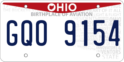 OH license plate GQO9154