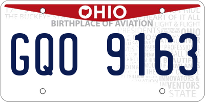 OH license plate GQO9163