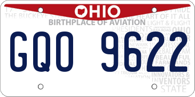 OH license plate GQO9622