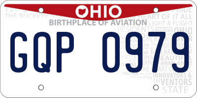 OH license plate GQP0979
