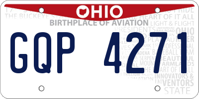 OH license plate GQP4271