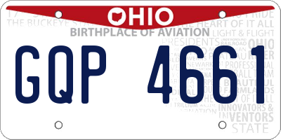 OH license plate GQP4661