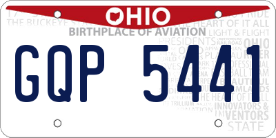 OH license plate GQP5441