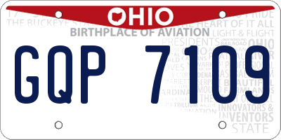 OH license plate GQP7109