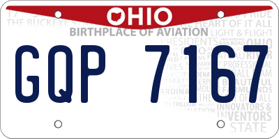 OH license plate GQP7167