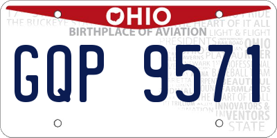 OH license plate GQP9571