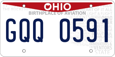OH license plate GQQ0591