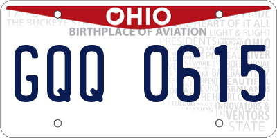 OH license plate GQQ0615