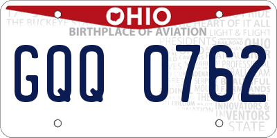 OH license plate GQQ0762