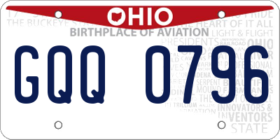 OH license plate GQQ0796