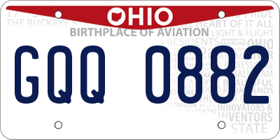 OH license plate GQQ0882