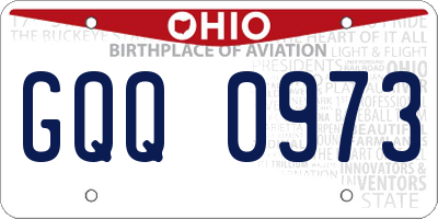 OH license plate GQQ0973