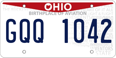 OH license plate GQQ1042