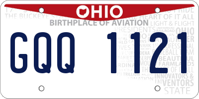 OH license plate GQQ1121