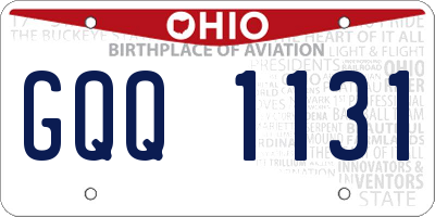 OH license plate GQQ1131