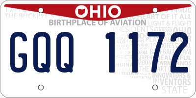 OH license plate GQQ1172