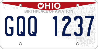 OH license plate GQQ1237