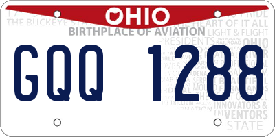 OH license plate GQQ1288