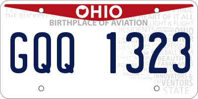 OH license plate GQQ1323