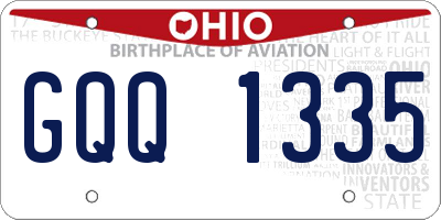 OH license plate GQQ1335