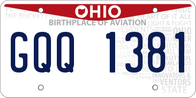 OH license plate GQQ1381