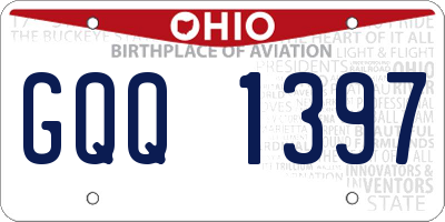 OH license plate GQQ1397