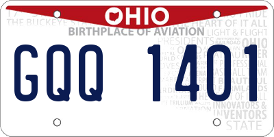 OH license plate GQQ1401