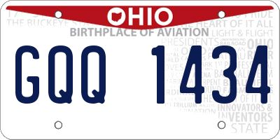 OH license plate GQQ1434