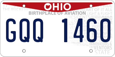 OH license plate GQQ1460