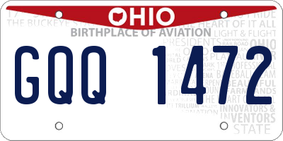 OH license plate GQQ1472