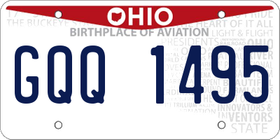 OH license plate GQQ1495